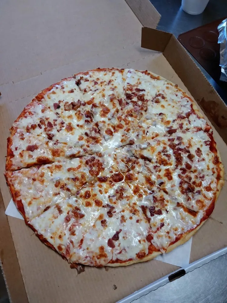 Bacon and Cheese Pizza